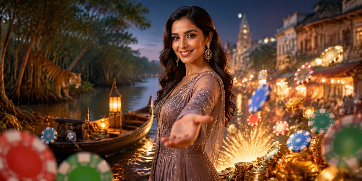 Sundarbans night market entertainment casino atmosphere